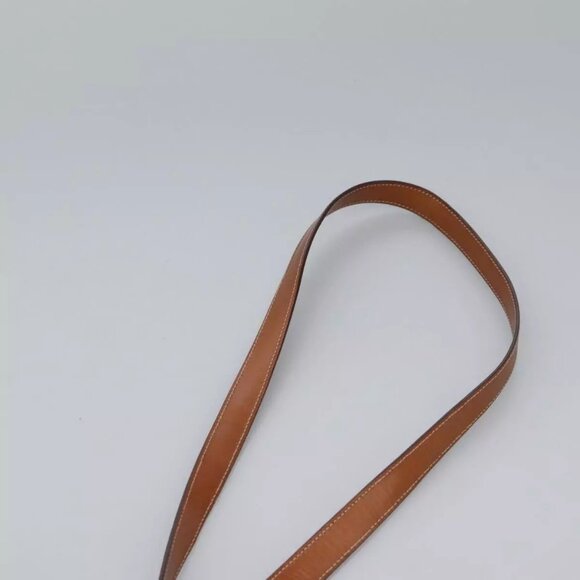 CELINE Macadam Canvas Shoulder Bag PVC Leather Brown Gold Auth EC156 - Picture 9 of 16